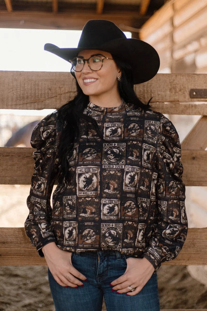 Sterling Kreek Long sleeve Top Prairie Playbill Top