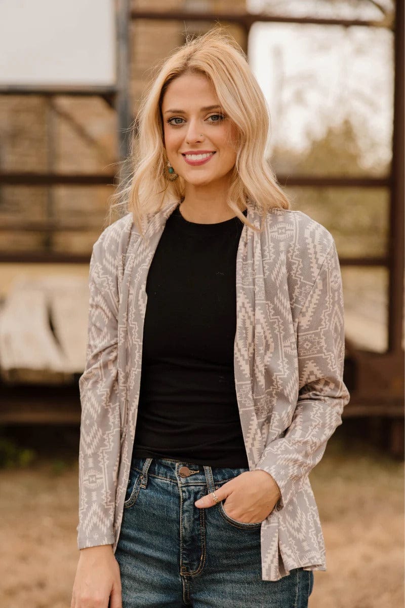 Sterling Kreek Cardigan Smoke Over Sand Cardigan