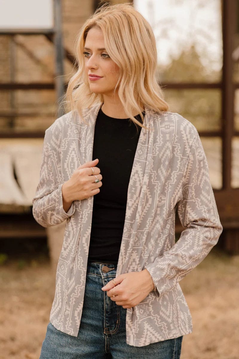 Sterling Kreek Cardigan Smoke Over Sand Cardigan