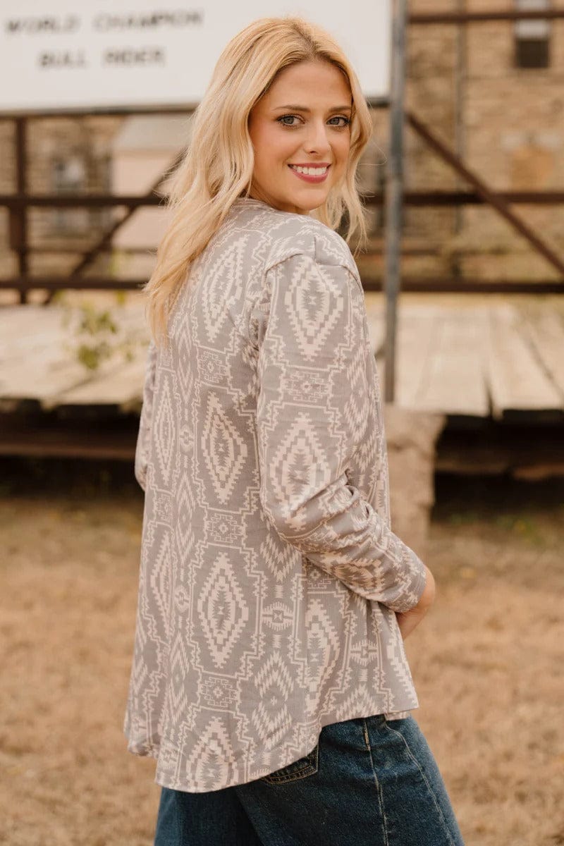 Sterling Kreek Cardigan Smoke Over Sand Cardigan