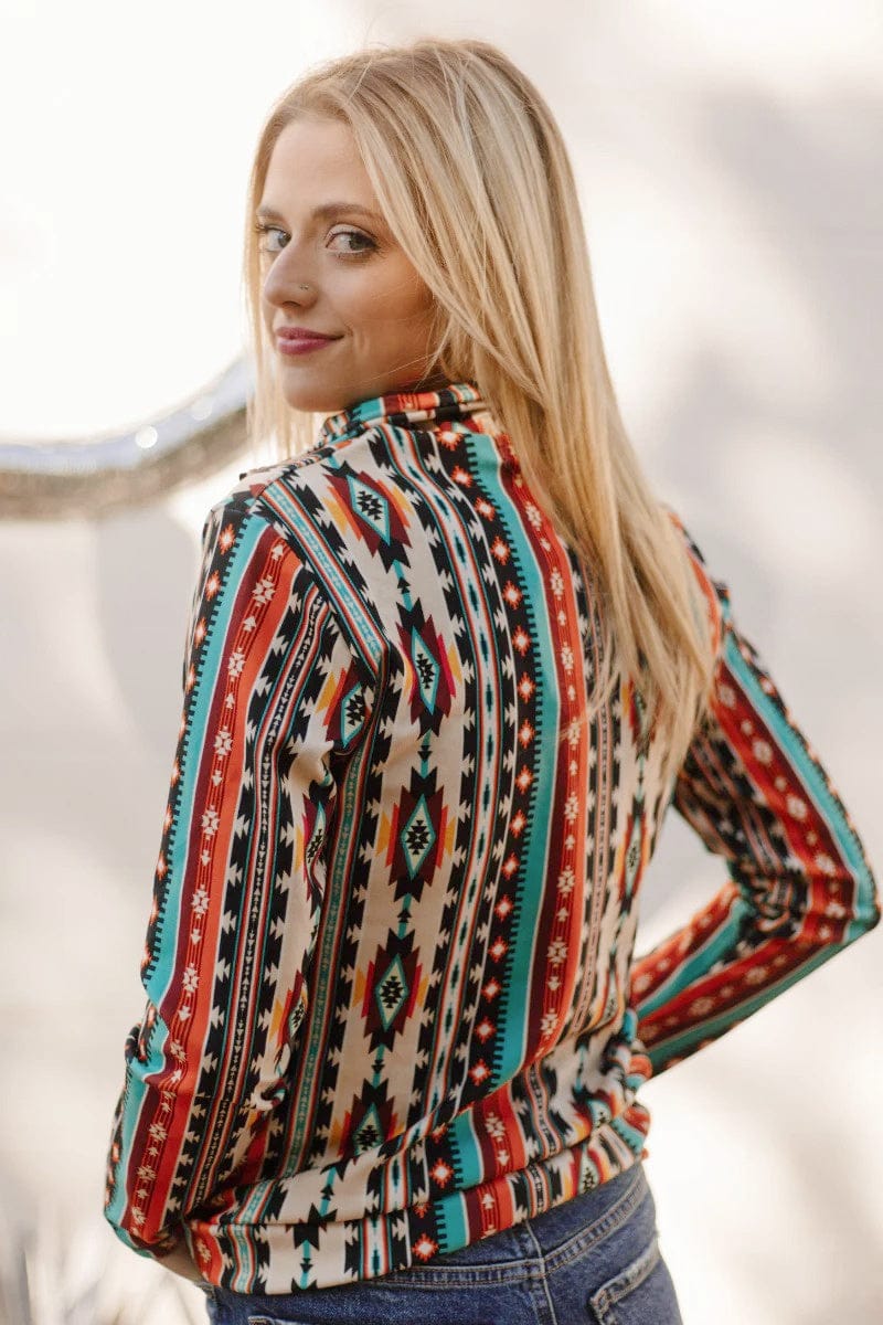 Sterling Kreek Pullover Sunburst Stampede Pullover Top