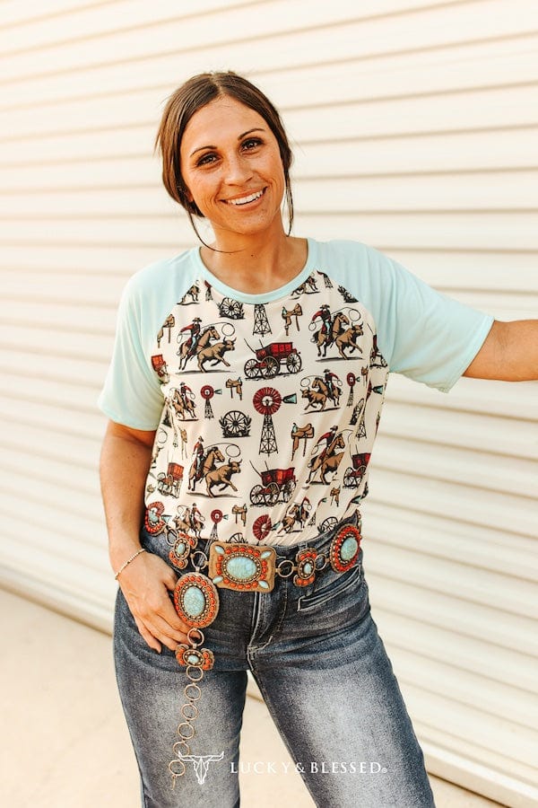L&B Apparel short sleeve top Ranch Days Tee