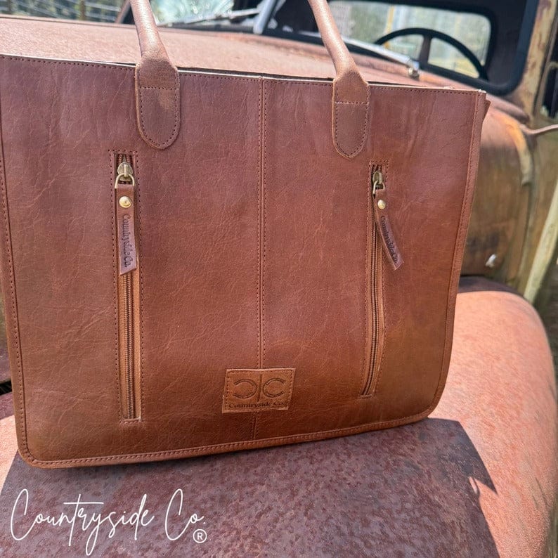 Countryside Co. Handbag Checkered The Plains Cowhide Tote