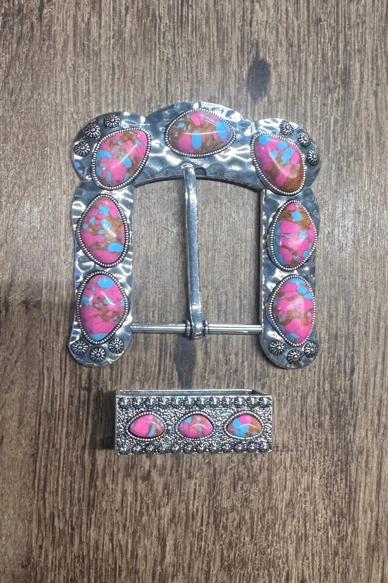 Sterling Kreek Belt Buckle Pink Buckle Up Belt Buckle Pink