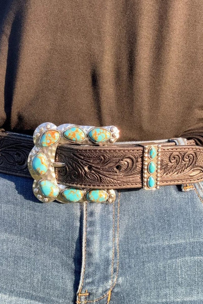 Sterling Kreek Belt Buckle Turquoise Buckle Up Belt Buckle Turquoise