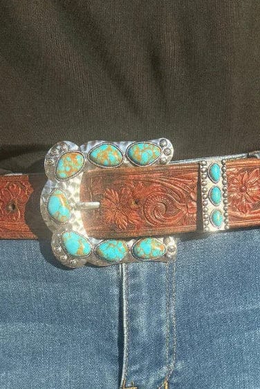 Sterling Kreek Belt Buckle Turquoise Buckle Up Belt Buckle Turquoise