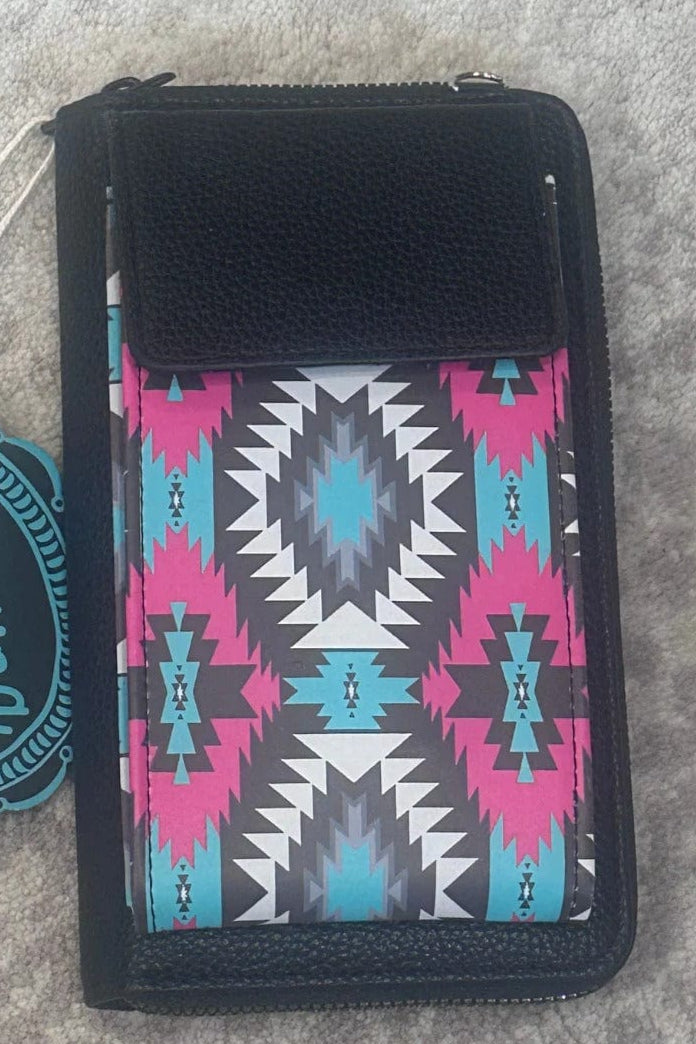 Sterling Kreek Phone Wallet Bag Geometric Make The Call Phone Wallet Bag