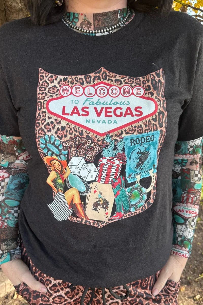 Sterling Kreek graphic tee Viva Las Vegas Cowgirl Tee