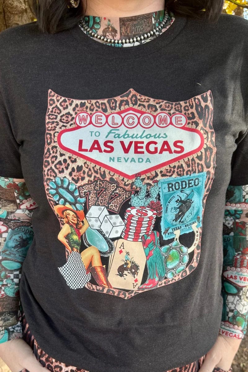 Sterling Kreek graphic tee Viva Las Vegas Cowgirl Tee