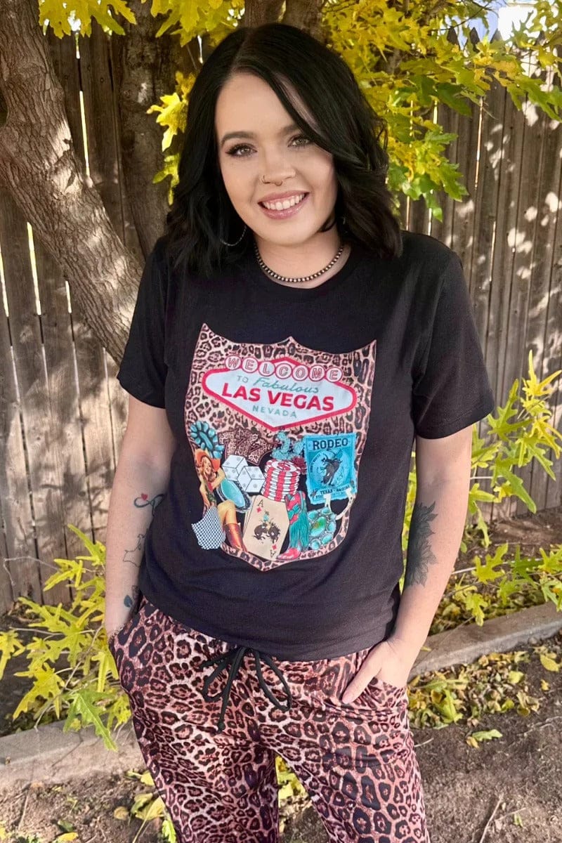 Sterling Kreek graphic tee Viva Las Vegas Cowgirl Tee