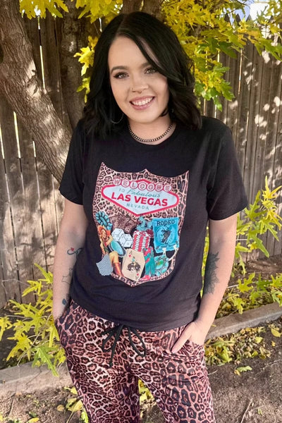 Sterling Kreek graphic tee Viva Las Vegas Cowgirl Tee