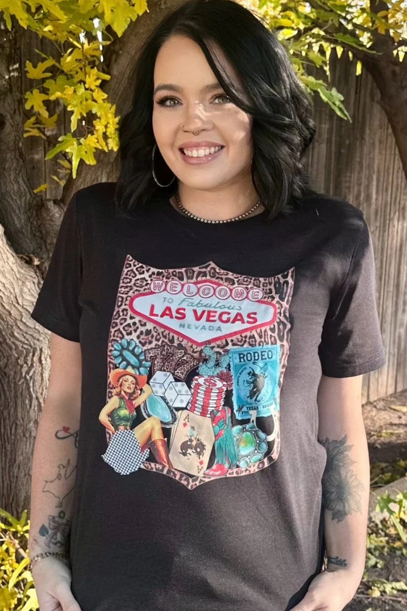 Sterling Kreek graphic tee Viva Las Vegas Cowgirl Tee