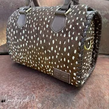 Countryside Co. Handbag Animal Wild Axis Cowhide Soft Speedy Bag