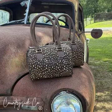 Countryside Co. Handbag Animal Wild Axis Cowhide Soft Speedy Bag