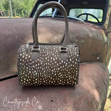 Countryside Co. Handbag Animal Wild Axis Cowhide Soft Speedy Bag