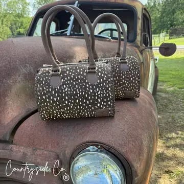Countryside Co. Handbag Animal Wild Axis Cowhide Soft Speedy Bag