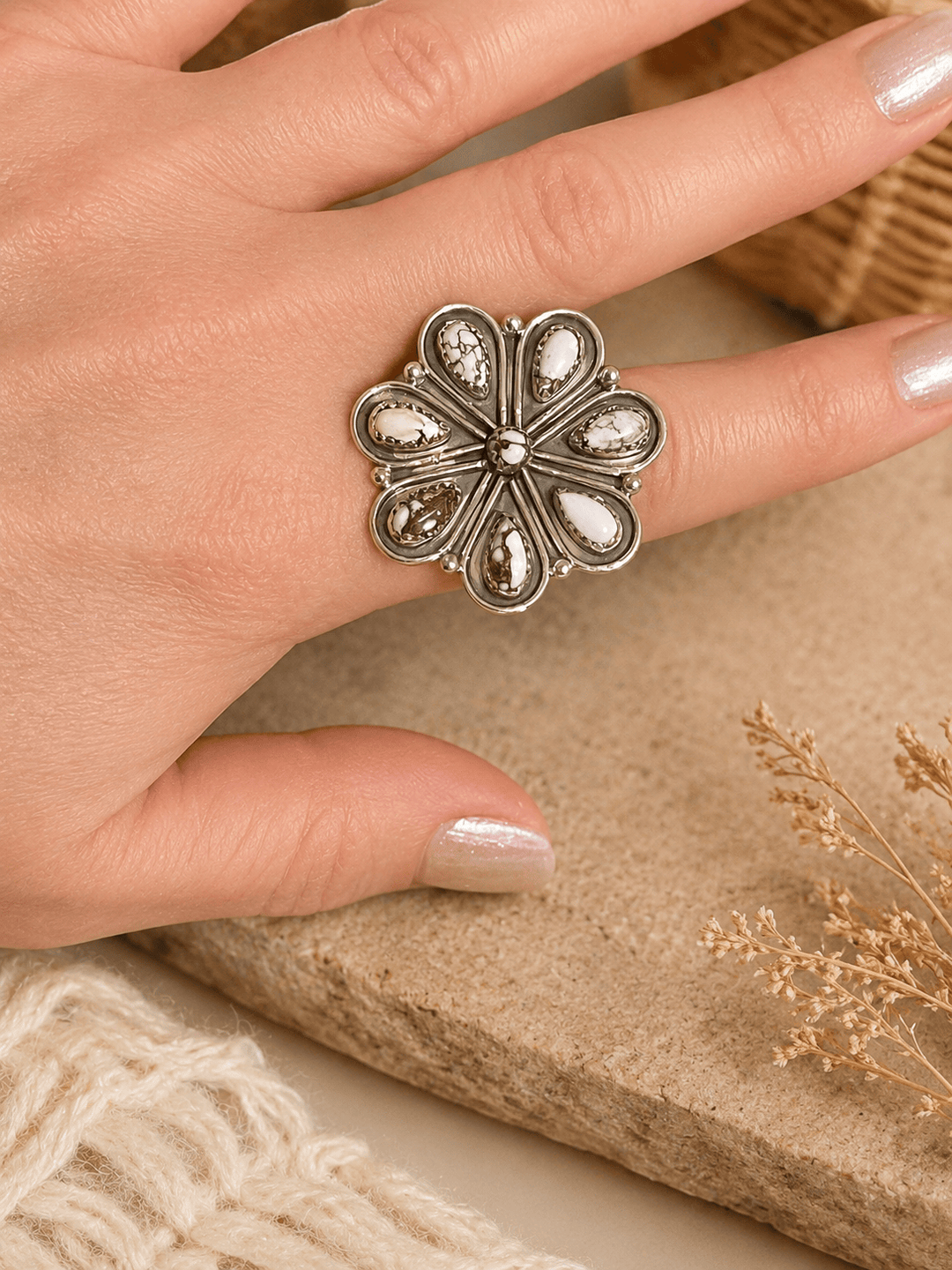Krush Kandy Rings White Desert Bloom Wild Horse Ring