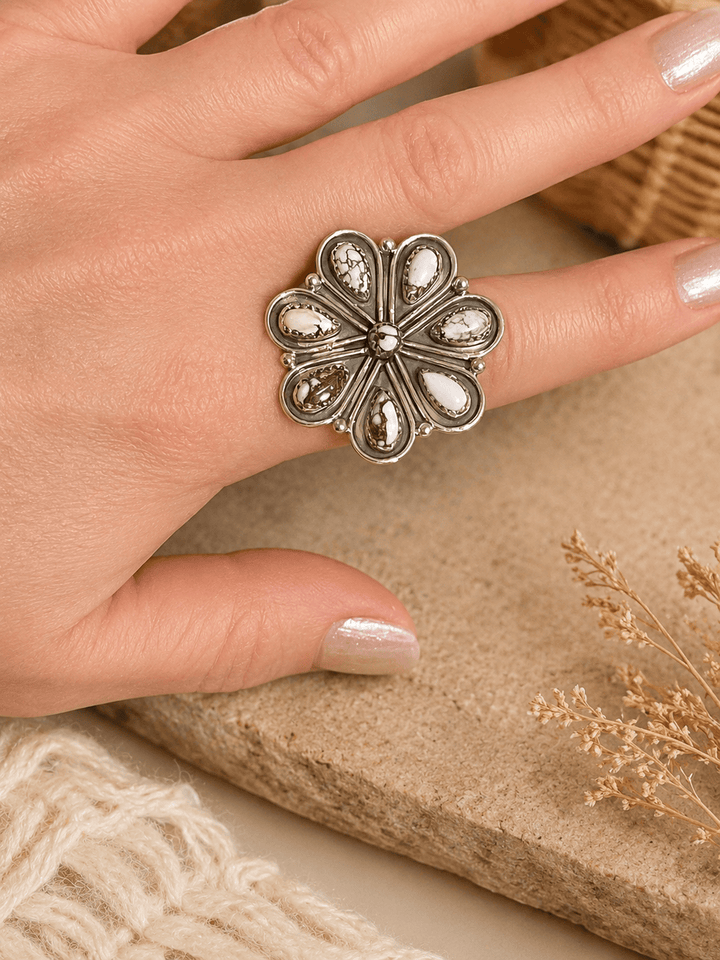Krush Kandy Rings White Desert Bloom Wild Horse Ring