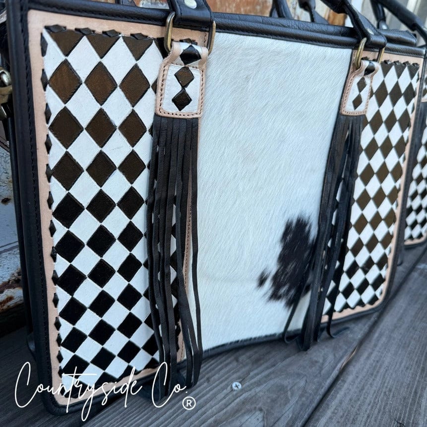 Countryside Co. Handbag Black Checkered Diamond Rodeo Checkered tote