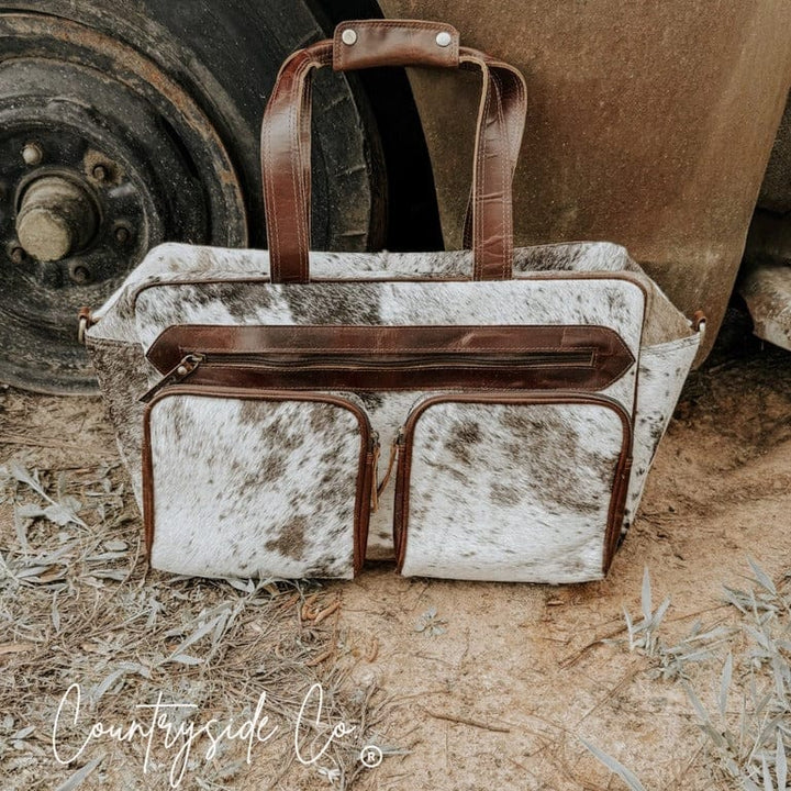 Countryside Co. Duffle Animal Saddlemen Carry All Cowhide Duffle by Countryside Co.