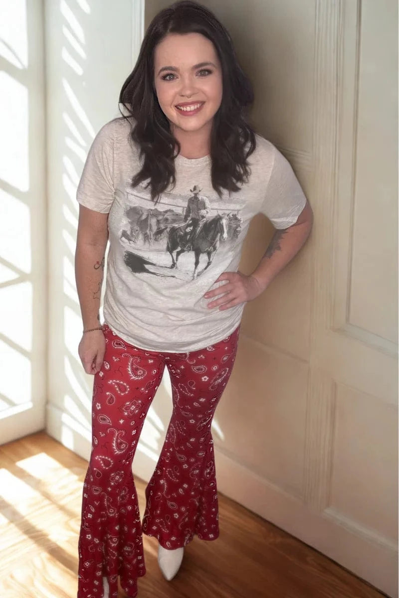 Sterling Kreek pants Bandana Babe Bells Short Red