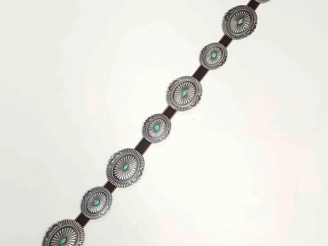 Axesoria West Belts Santa Fe Sunrise Concho Belt