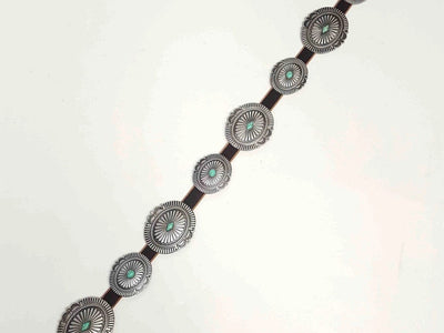 Axesoria West Belts Santa Fe Sunrise Concho Belt