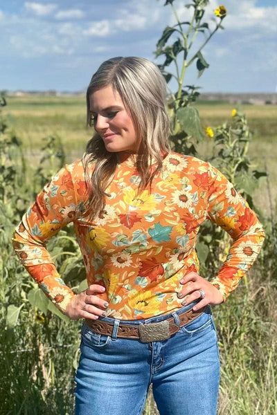 Sterling Kreek Long sleeve Mesh Top Blissfully Blessed Mesh Top
