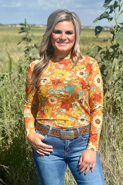 Sterling Kreek Long sleeve Mesh Top Blissfully Blessed Mesh Top