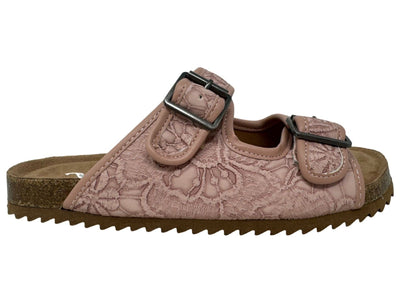 Very G Sandals Floral Print Western Sandal Blush
