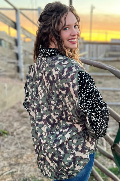 Bold and Classy Camo Shacket