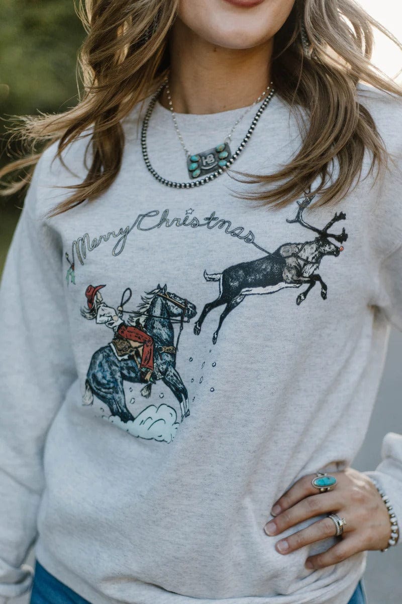 Sterling Kreek Pullover Santa's Breakaway Babe Pullover