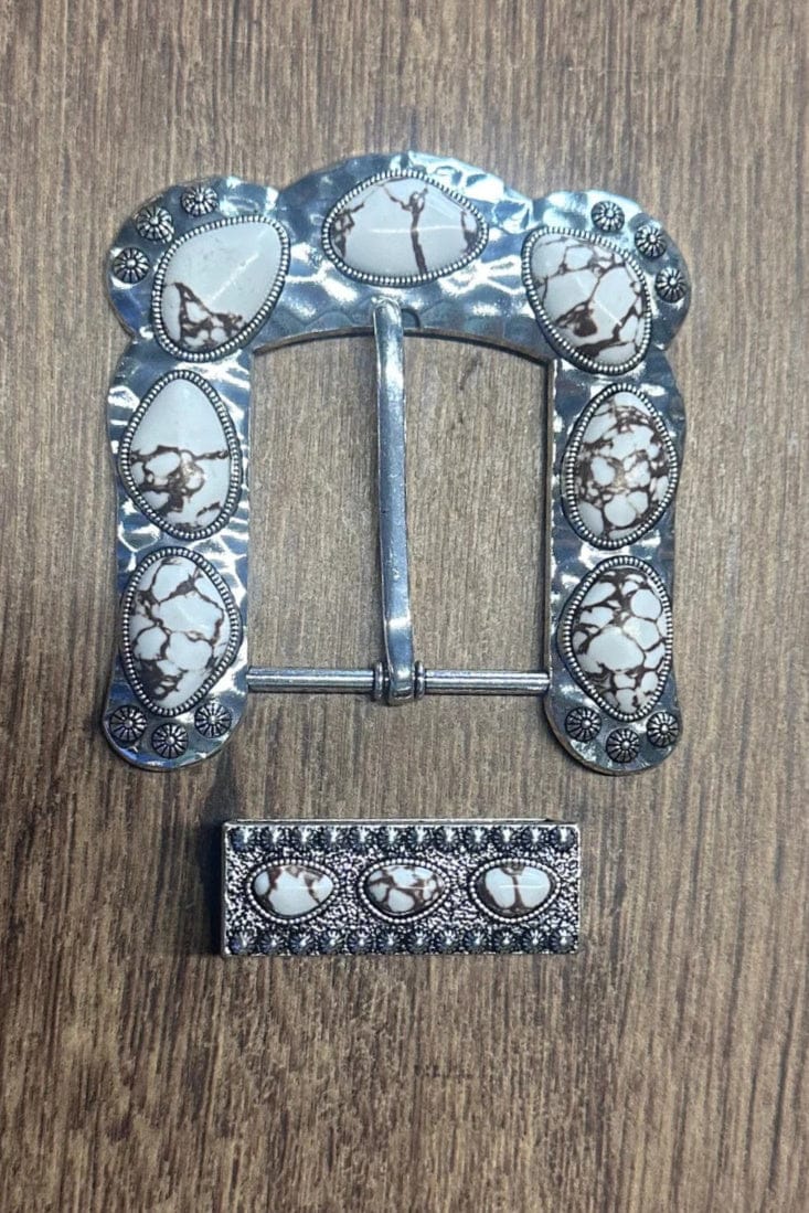 Sterling Kreek Belt Buckle White Buckle Up Belt Buckle White