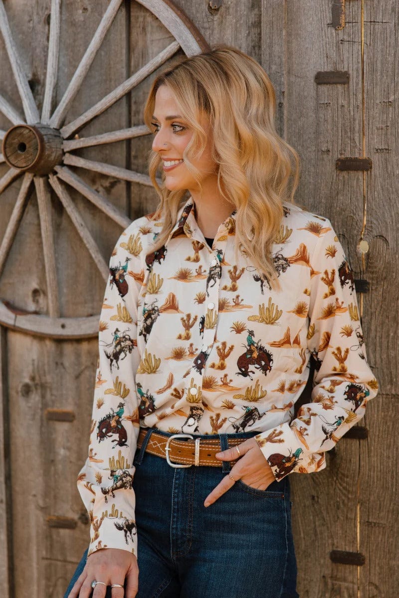 Sterling Kreek Long sleeve Top Down in The Desert Button Up Top