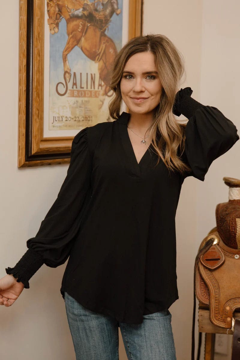 Sterling Kreek Long sleeve Top Canyon Call Top Black