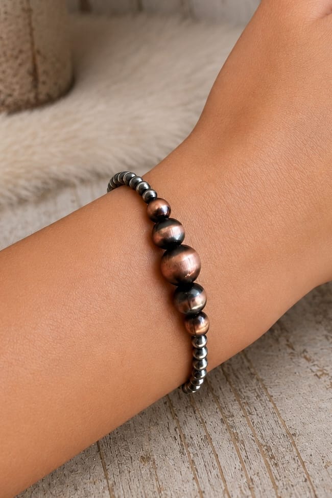 Z Bars Jewelry Bracelet Silver/Copper Copper Moon Bracelet