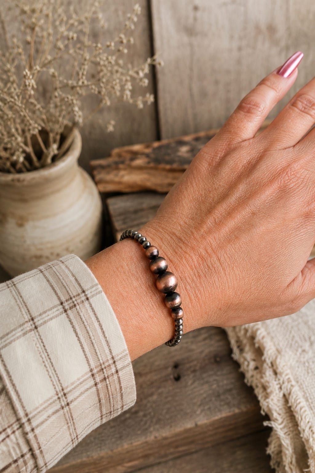 Z Bars Jewelry Bracelet Silver/Copper Copper Moon Bracelet