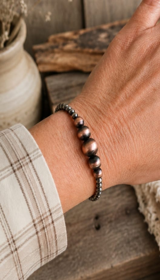 Z Bars Jewelry Bracelet Silver/Copper Copper Moon Bracelet