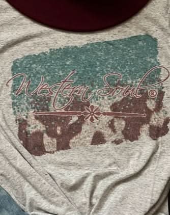 Dashforawrd Wholesale graphic tee Western Soul® Vintage Cowprint Tee