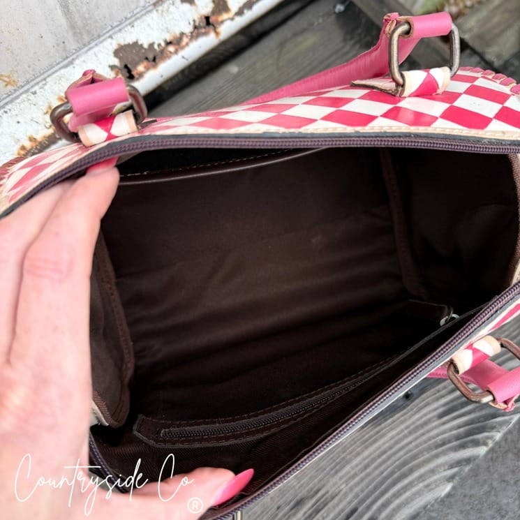 Countryside Co. Handbag Checkered Rodeo Barbie Check Speedy