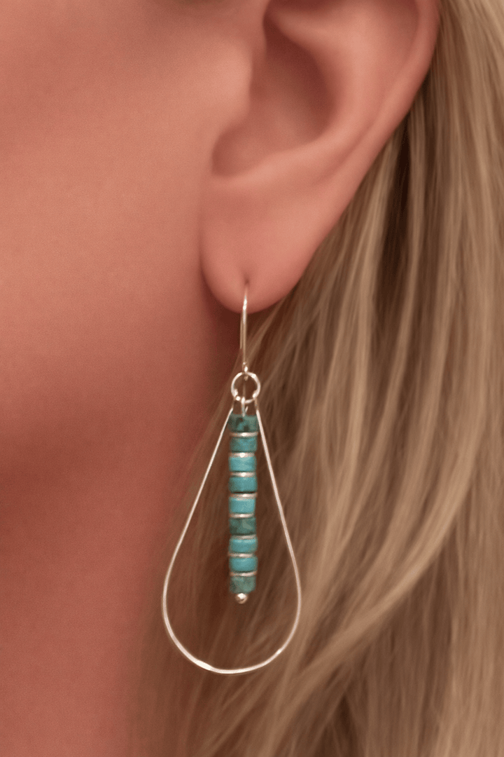 Bijou by Sam Earrings Turquoise Westbound Jasper Teardrop Earrings