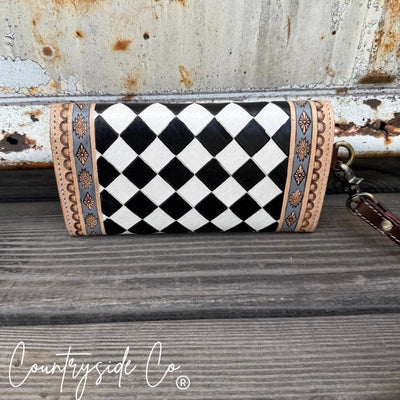 Countryside Co. Wallet Black Checkered Harlequin Rodeo Wallet