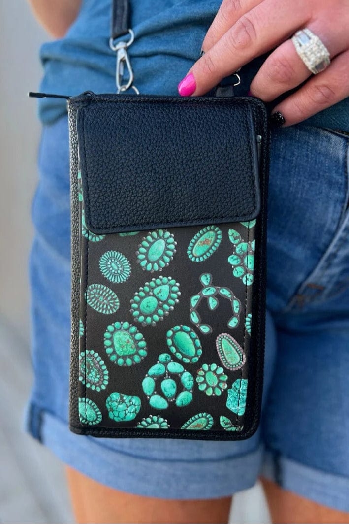 Sterling Kreek Phone Wallet Bag Multicolor Forever In Turquoise Phone Wallet Bag
