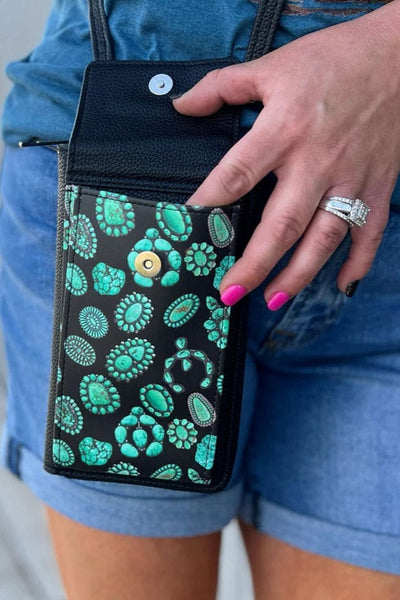 Sterling Kreek Phone Wallet Bag Multicolor Forever In Turquoise Phone Wallet Bag
