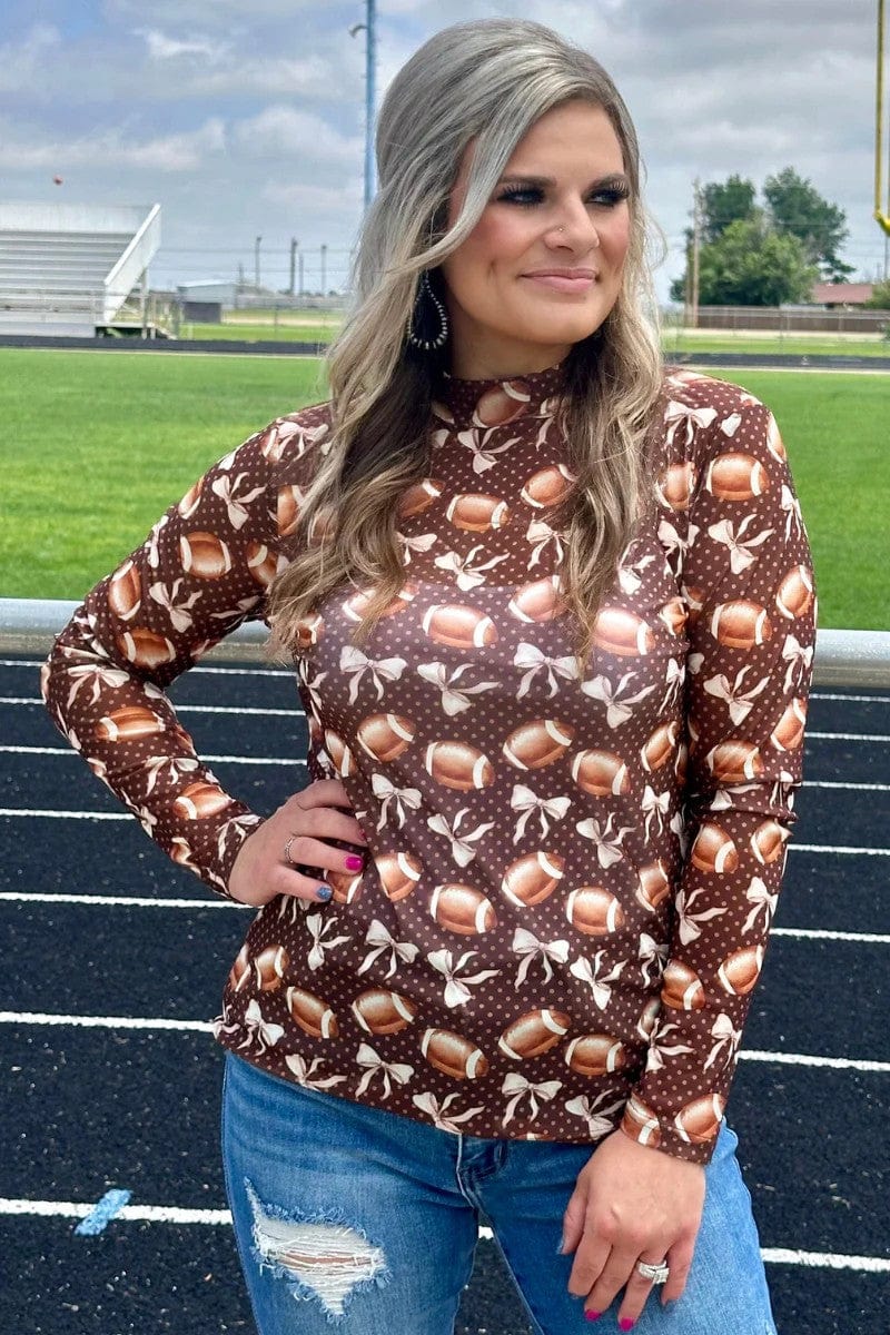 Sterling Kreek Long sleeve Mesh Top Game Day Vibes Mesh Top