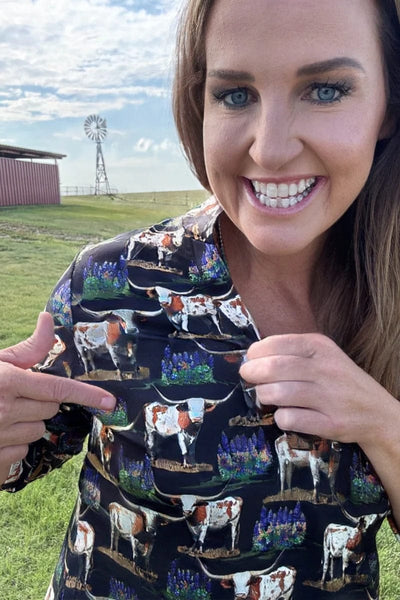 Sterling Kreek Long Sleeve Shirt Heart of Texas Top