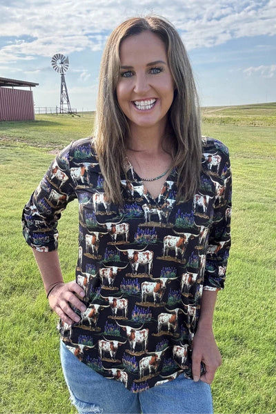 Sterling Kreek Long Sleeve Shirt Heart of Texas Top