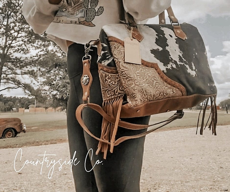 Countryside Co. Handbag Brown Laramie Ridge Cowhide Tote