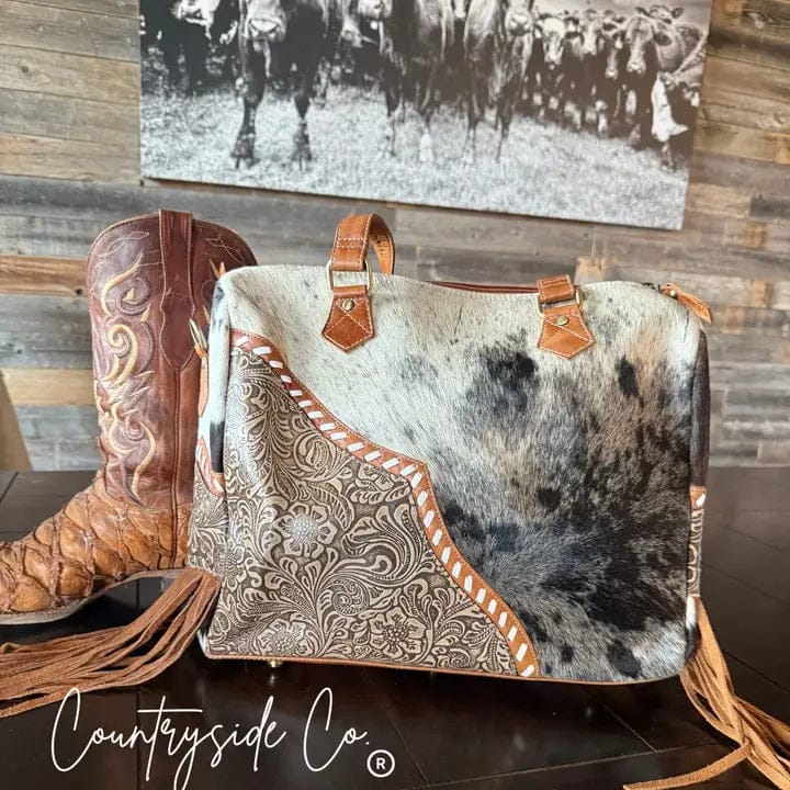 Countryside Co. Handbag Brown Laramie Ridge Cowhide Tote