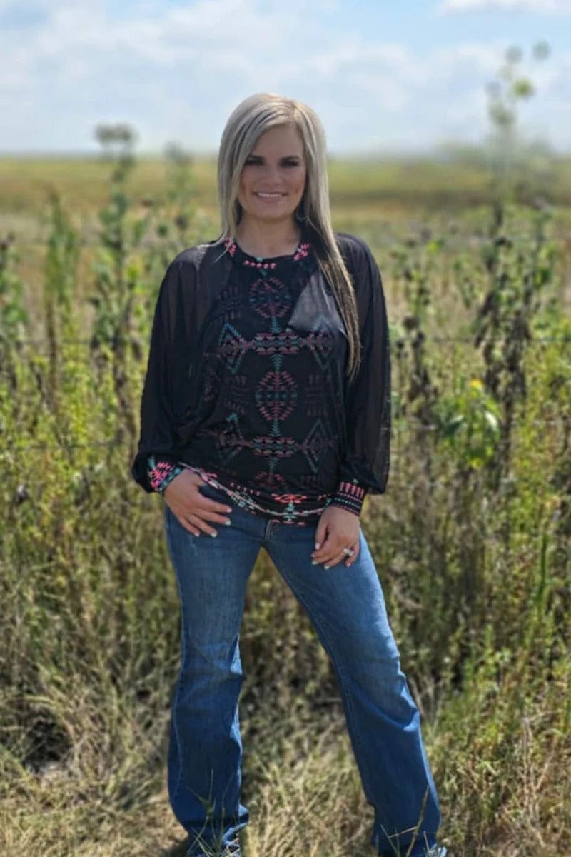 Sterling Kreek Long sleeve Top Lucky To Have You Top
